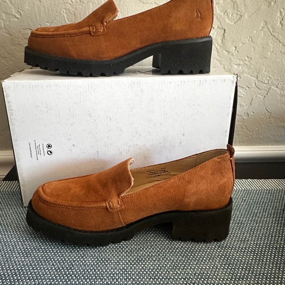 Hush Puppies Women’s Brown Suede Loafers
